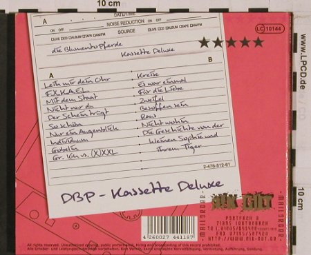 Blumentopferde: Kassette Deluxe, Digi, vg+/m-, Nix Gut (NG118), D, 2006 Typ: CD Best.-Nr.: 53094 Preis: 5,00 Euro