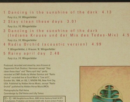 Fury In The Slaughterhouse: Dancing In The Sunshine*2+3,Digi, SPV, D, 1995 Typ: CD5" Best.-Nr.: 53128 Preis: 4,00 Euro