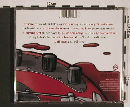 Ensign: Love the Music hate the Kids, JTTP, , 03 Typ: CD Best.-Nr.: 53255 Preis: 10,00 Euro