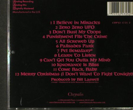 Ramones: Brain Drain, Chrysalis(), UK, 1989 - CD - 53875 - 10,00 Euro