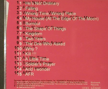 Borderlands of Harmony: My House, Rockwerk, , 1996 Typ: CD Best.-Nr.: 54018 Preis: 7,50 Euro