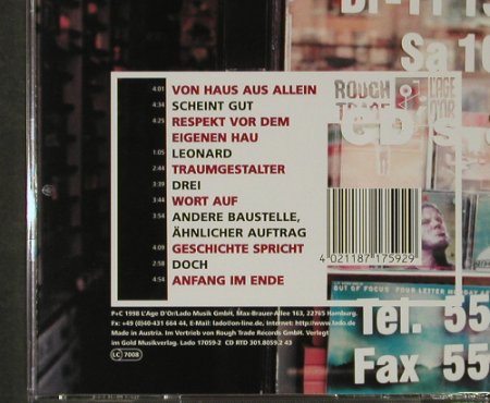 Ostzonensuppenwürfelmachenkrebs: Leichte Teile,Kleiner Rock, Lado(17059-2), D, 1998 - CD - 54521 - 10,00 Euro