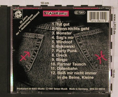 Strassenjungs: Tut Gut, Selzer (Tritt 15), D, 97 Typ: CD Best.-Nr.: 54638 Preis: 10,00 Euro