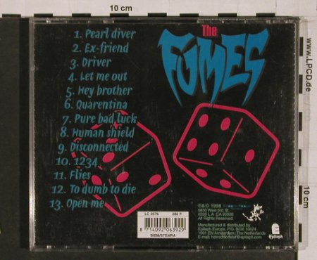 Fumes: Pure Bad Luck, Epitaph, , 98 Typ: CD Best.-Nr.: 54713 Preis: 12,50 Euro