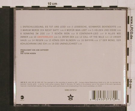 Toten Hosen: Unsterblich, JKP(), D, 1999 - CD - 55019 - 10,00 Euro