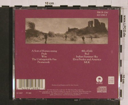 U2: The Unforgettable Fire, Island(822 898-2), UK, 1984 - CD - 56335 - 7,50 Euro