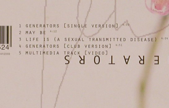 Deine Lakaien: Generators*2+2+Video, Digi, Columb.(), A, 2001 - CD5inch - 56927 - 4,00 Euro