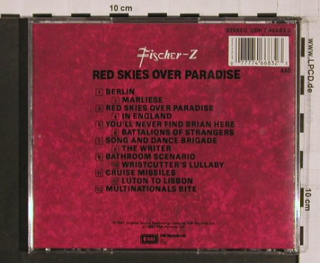 Fischer-z: Red Skies Over Paradise, EMI, D, 1981 Typ: CD Best.-Nr.: 57749 Preis: 7,50 Euro