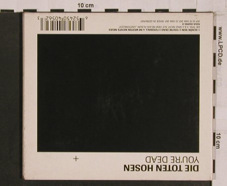 Toten Hosen: Schön Sein+3, Digi, JKP 33, D, 99 Typ: CD5" Best.-Nr.: 57768 Preis: 4,00 Euro
