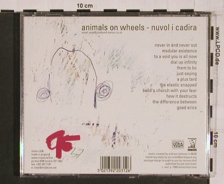 Animals on Wheels: Nuvol i Cadira, ntone (cd 36), UK, 1999 Typ: CD Best.-Nr.: 58903 Preis: 10,00 Euro