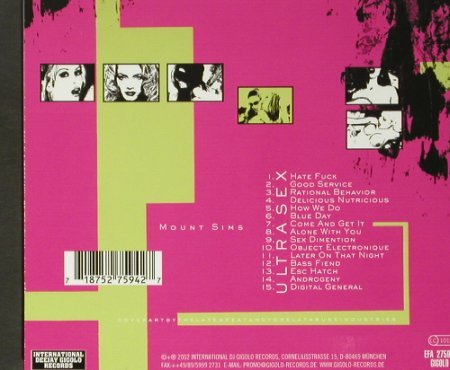 Mount Sims: Ultra Sex, Digi, Gigolo Rec.(94/EFA), D, 2002 - CD - 59297 - 10,00 Euro