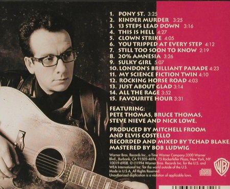 Costello,Elvis: Brutal Youth, co, WB, US, 1994 Typ: CD Best.-Nr.: 59298 Preis: 10,00 Euro