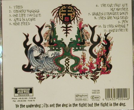 Splatterheads: Joined at the Head, Subway, D, 95 Typ: CD Best.-Nr.: 60226 Preis: 11,50 Euro