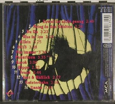 Abstürzende Brieftauben: Krieg und Spiele, vg+/m-, MCA (MCD 30631), D, 1993 Typ: CD Best.-Nr.: 60750 Preis: 7,50 Euro
