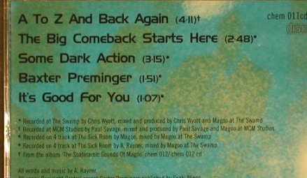 Magoo: A To Z And Back Again,5 Tr., Chemikal Underground(chem 011cd), UK, 97 - CD5inch - 61429 - 7,50 Euro