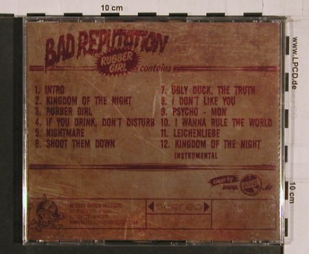 Bad Reputation: Rubber Girl, Bloody Baron Records (BBR),  Typ: CD Best.-Nr.: 61483 Preis: 14,00 Euro