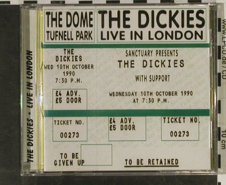 Dickies: Live in London(91), Sanctuary(CMRCD 489), UK, 2002 - CD - 61618 - 12,50 Euro