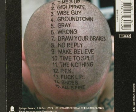 Burning Heads: Be One With The Flames,Digi, Epitaph, NL, 98 Typ: CD Best.-Nr.: 61814 Preis: 10,00 Euro