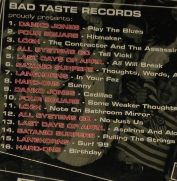 V.A.This is Bad Taste: Vol.5, Danko Jones...Hard-Ones, BadTaste(BTR 70), EU,16Tr.,  - CD - 62347 - 5,00 Euro