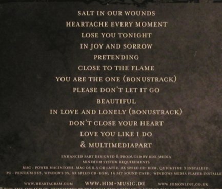 Him: Deep Shadows And Brilliant Highligh, Super Sonic(), EU,m-/vg+, 2001 - CD - 62958 - 7,50 Euro