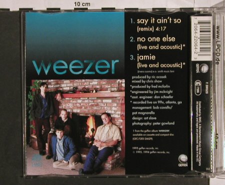 Weezer: Say It An't So+2, Geffen(22064), EEC, 1995 - CD5inch - 63273 - 4,00 Euro