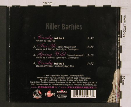 Killer Barbies feat. Bela B.: Candy*2+2, Digi, Drakkar(), EU, 2002 - CD5inch - 63622 - 5,00 Euro