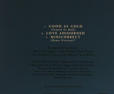 Beautiful South: Good As Gold+2, GO!, D, 94 Typ: CD5" Best.-Nr.: 63749 Preis: 2,50 Euro