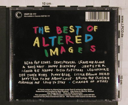 Altered Images: The Best Of, 17Tr., Connoisseur, UK, 1992 Typ: CD Best.-Nr.: 64426 Preis: 7,50 Euro