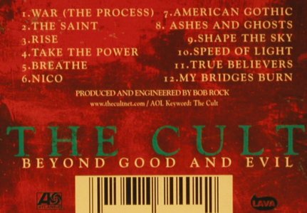 Cult: Beyond Good And Evil, Lava Atl.(), D, 2001 - CD - 65802 - 7,50 Euro