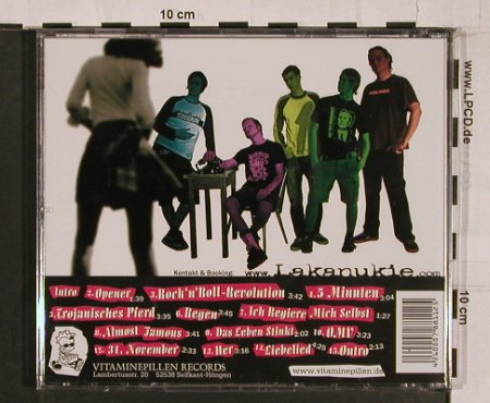 Lakanukie: Vorstadt Muss Brennen, Vitaminpillen Rec., D, 2003 Typ: CD Best.-Nr.: 65856 Preis: 11,50 Euro