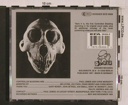 Controlled Bleeding: Knees & Bones, Dossier (DCD 9084), D, 97 Typ: CD Best.-Nr.: 67290 Preis: 12,50 Euro