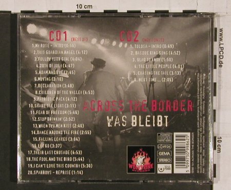 Across The Border: Was Bleibt:Best 1991-2002, Wolverine, D, 02 Typ: 2CD Best.-Nr.: 67449 Preis: 15,00 Euro
