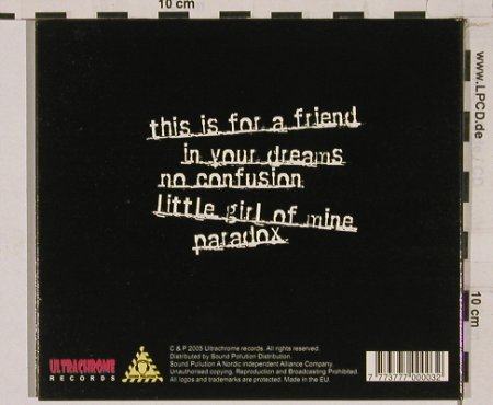 Malaise: Hypnotized By Forgotten Lies,5Tr., Ultrachrome(), EU, 2005 - CD5inch - 68102 - 5,00 Euro