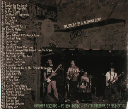 Derita Sisters: Dead Punks Live, 36 Tr., Kotumba(K 107), US, 03 - CD - 68314 - 11,50 Euro