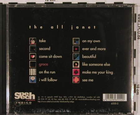 The All Janet: Grace, speech, , 1997 Typ: CD Best.-Nr.: 68663 Preis: 7,50 Euro