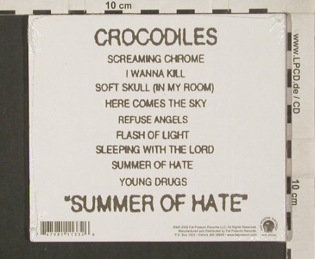 Crocodiles: Summer Of Hate, Digi, FS-New, Fat Possum(FP1133-2), UK, 2009 - CD - 80020 - 10,00 Euro