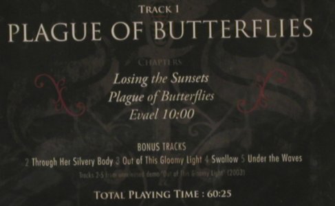 Swallow The Sun: Plague of Butterflies,EP, FS-New, Spinefarm Rec., EU, 2008 Typ: CD Best.-Nr.: 80122 Preis: 10,00 Euro
