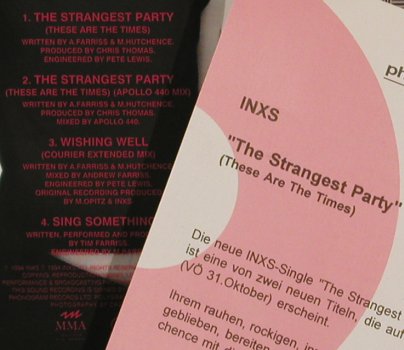 Inxs: The Strangest Party*2+2, Facts, Mercury(), D, 94 - CD5inch - 80285 - 5,00 Euro