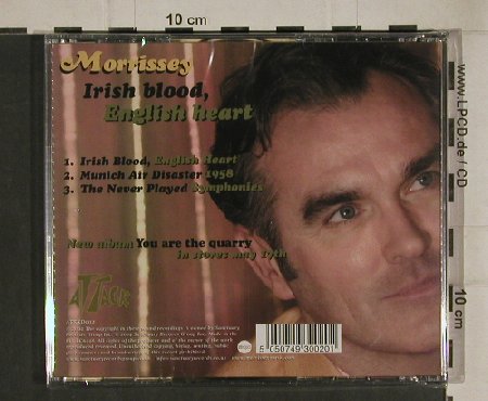 Morrissey: Irish Blood,English HeartCD2of2CD, Attack(ATKXD002), EU, FS-New, 2004 - CD5inch - 80483 - 5,00 Euro