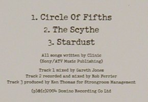 Clinic: Circle of Fifths+2,Promo, Domino(RUG182CDP), EU, 2004 - CD5inch - 80490 - 2,50 Euro