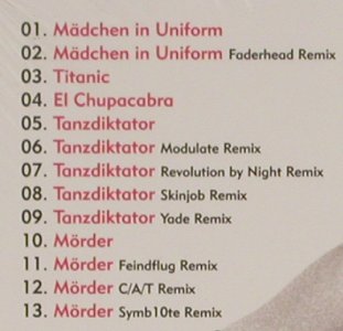 Nachtmahr: Mädchen in Uniform, Digi, Trisol (TRI 384), EU, 2010 Typ: CD Best.-Nr.: 80864 Preis: 7,50 Euro