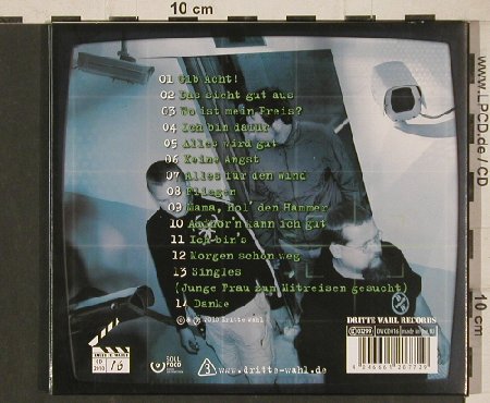 Dritte Wahl: Gib Acht!, Digi, DritteWahl (DW 016), EU, 2005 Typ: 2CD Best.-Nr.: 80876 Preis: 10,00 Euro