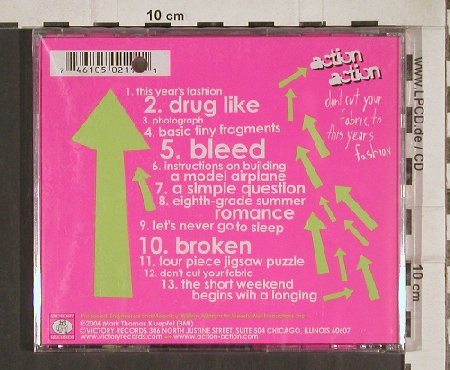 Action Action: Don't cut your fabric to this...,co, Victory,Promo, US,FS-New, 2004 Typ: CD Best.-Nr.: 81007 Preis: 5,00 Euro