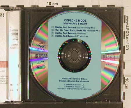 Depeche Mode: Master and servant x3/Set Me Free, Mute CD Bong 6 (INT 826.824), D, 1988 Typ: CD5" Best.-Nr.: 82080 Preis: 4,00 Euro