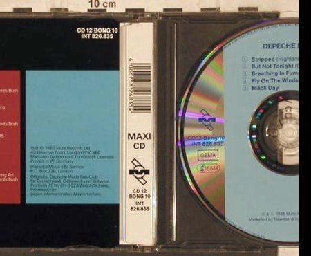 Depeche Mode: Stripped (highland mix) +4, Mute Bong 10 (INT 826.835), D, 1986 Typ: CD5" Best.-Nr.: 82100 Preis: 5,00 Euro