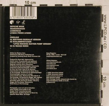 Depeche Mode: Freelove*3,Digi, Venusnote CD Bong 32 (5016025930326), EU, 2001 Typ: CD5" Best.-Nr.: 82101 Preis: 3,00 Euro