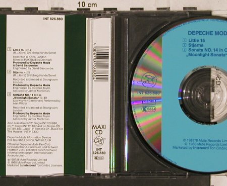 Depeche Mode: Little 15+2, Mute (INT 826.880), D, 1988 Typ: CD5" Best.-Nr.: 82102 Preis: 7,50 Euro
