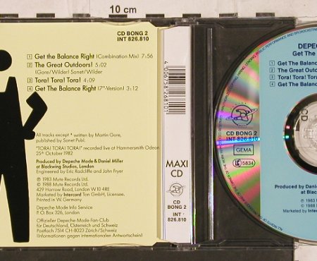 Depeche Mode: Get The Balance Right*2+2, Mute Bong 2(INT 826.810), D, 1988 - CD5inch - 82119 - 7,50 Euro