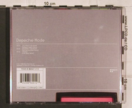 Depeche Mode: Only when I lose myself*2+1, Mute LCD Bong (724388604123), NL, 1998 Typ: CD5" Best.-Nr.: 82148 Preis: 4,00 Euro