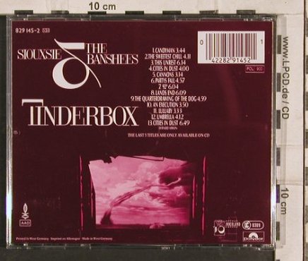 Siouxsie & The Banshees: Tinderbox, Polydor(829 145-2), D, 1986 - CD - 82830 - 7,50 Euro